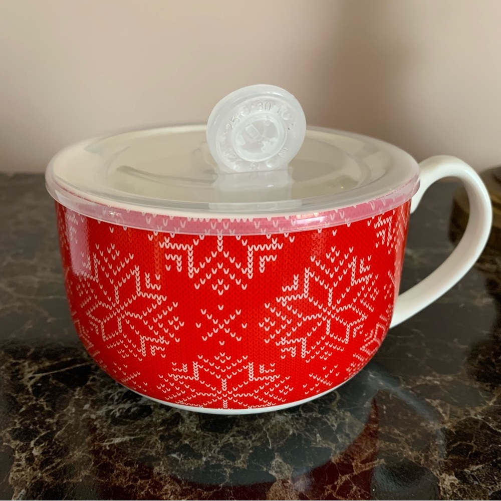 Christmas Soup Mug with Lid